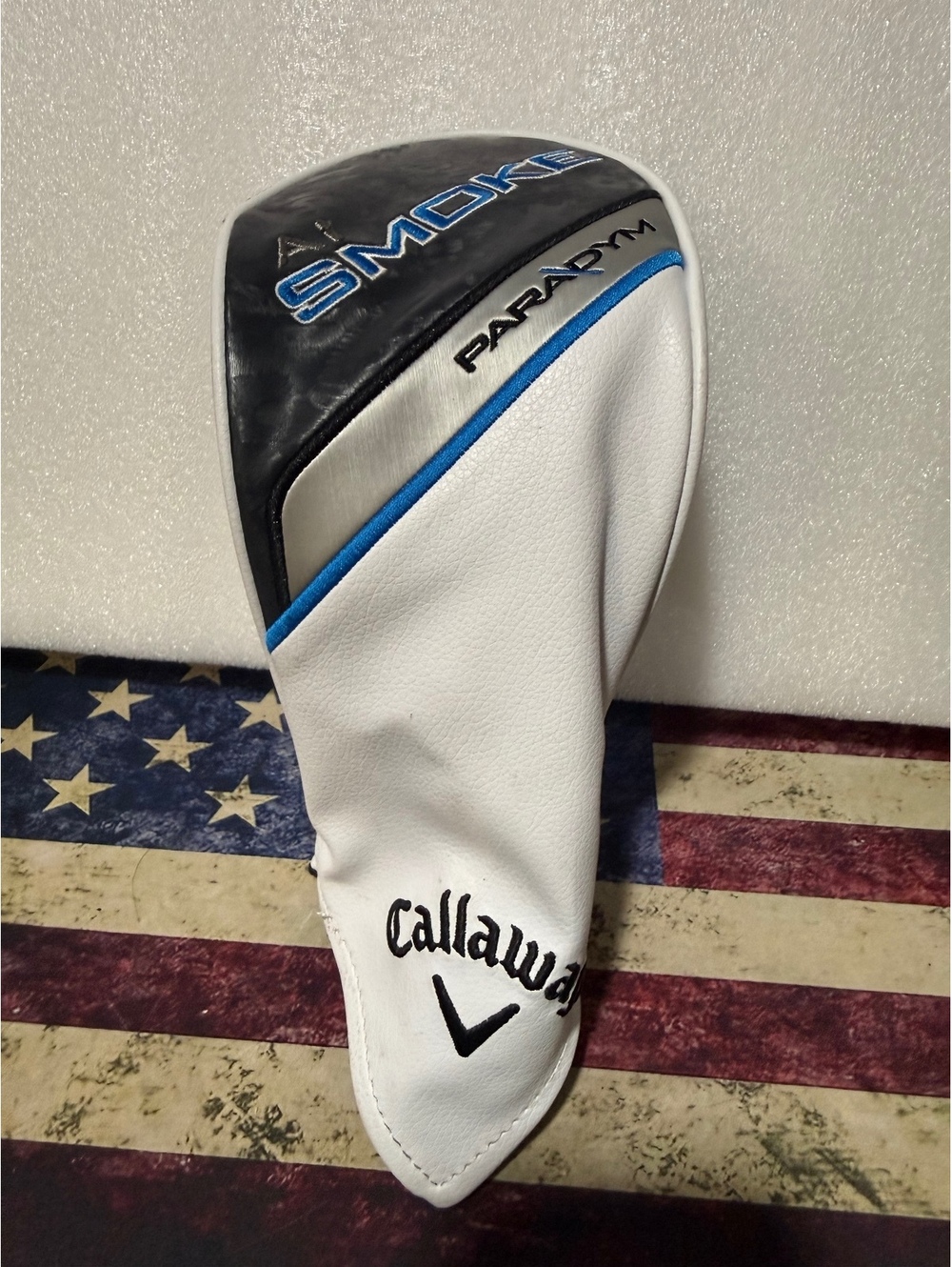 Callaway Paradym Ai Smoke Adjustable Fairway Wood Headcover White Blue Black